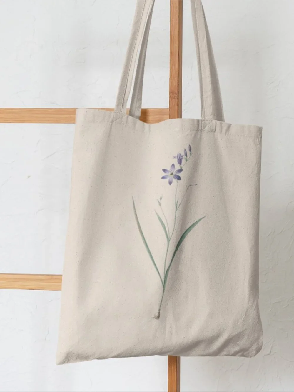 Ixia Vintage Floral Print Graphic Canvas Tote Bag